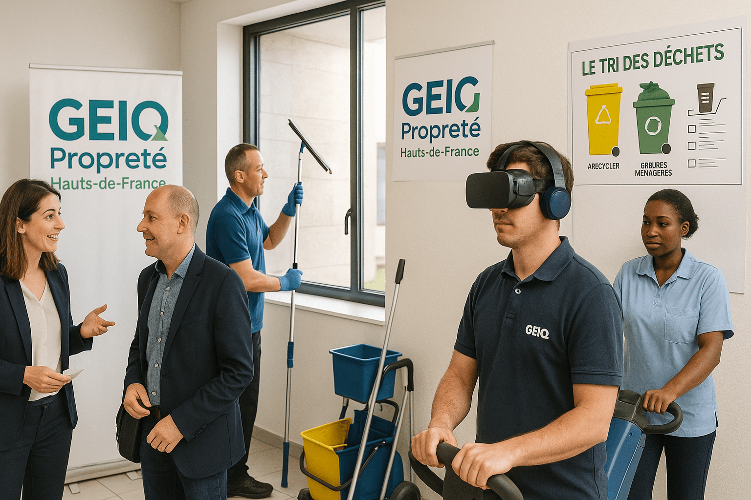 La journée portes ouvertes du GEIQ Propreté Hauts-de-France
